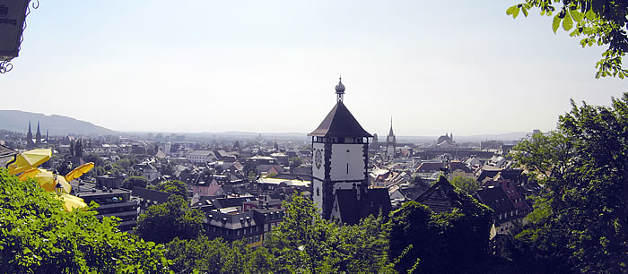 zfakt wm co Freiburg Blick vom Schlossberg